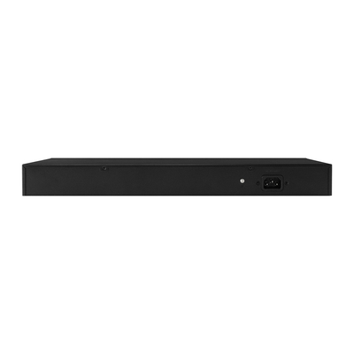 24 puertos de red 48V Active PoE Switch 450W AF/AT estándar con 2 puertos Ethernet de enlace ascendente RJ45