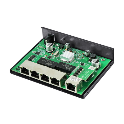 Olycom 4 puertos Gigabit PoE Extender con 4 puertos PoE Switch 60W presupuesto 100 metros de distancia