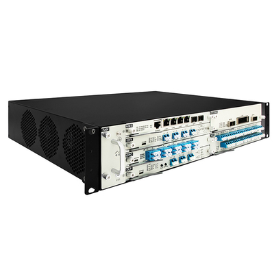 Sistema de transporte óptico de rack DWDM 2U 8 ranuras para tarjetas de servicio completas de la serie OM3800