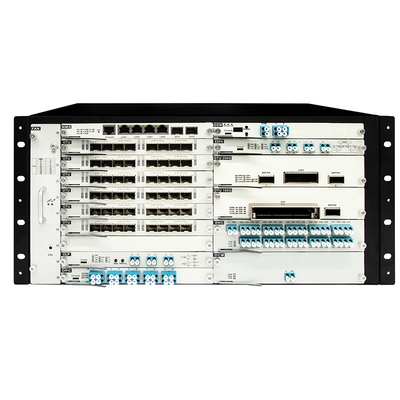 OTN DWDM 5U Chasis 20 ranuras de servicio para 100G 200G 400G de transmisión de entrada de potencia doble