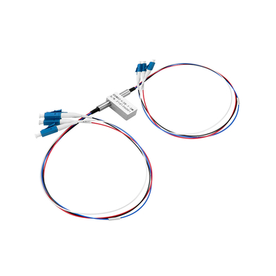 D2×2B Desvío mecánico interruptor óptico LC conector de modo único conexión cruzada