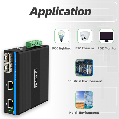 Interruptor 48v del POE de Ethernet de la red del gigabit de 4 puertos del POE mini Unmanaged