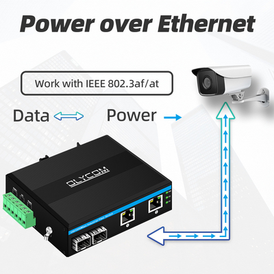 Interruptor 48v del POE de Ethernet de la red del gigabit de 4 puertos del POE mini Unmanaged