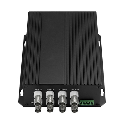 Conversor óptico de datos de video analógico de CCTV SECAM Compatible con 8 puertos SC/ST/FC Fibra