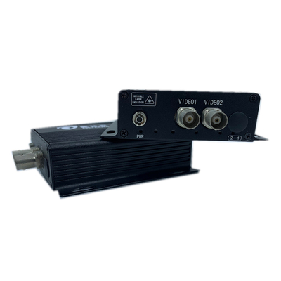 2 puertos CCTV convertidor de video analógico de fibra óptica 720P DC5V FC/SC/ST conector