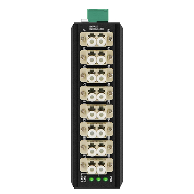 OM-FBS-44-MLC MULTIMODE Módulo de desvío óptico 8 puertos Conector LC DIN montado 12V 24V