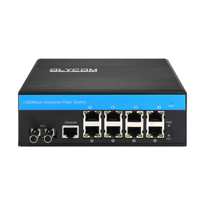 8 puertos ERPS L2+ con interruptor administrado Gigabit Ethernet industrial ST Puerto de fibra SM/MM