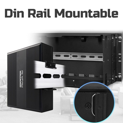 Interruptor de red mini no administrado Poe Interruptor de 10/100/1000mbps 12-48v DC