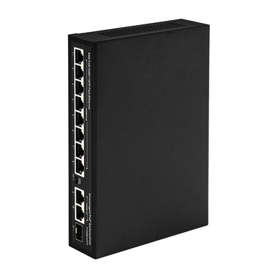 Interruptor POE no administrado de 120W 8 PoE 10/100/1000Mbps + 2 LAN 10/100/1000Mbps + 1SFP 100/1000M