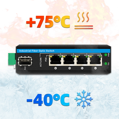 5 puertos Gigabit Interruptor POE no administrado DC48-52V Interruptor Ethernet de alimentación para uso al aire libre
