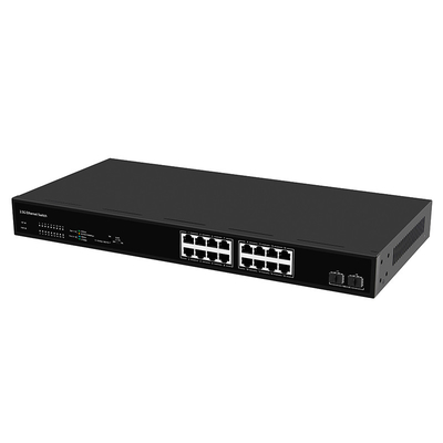 16 puertos 2.5G Switch de red con 10G Fibra no gestionada velocidad de adaptación automática PoE opcional