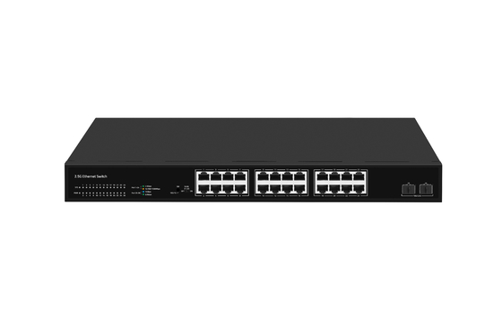 24 Puerto de intercambio de red 100M/1G/2.5G Ethernet 1G/2.5G/10G Fibra no gestionada con FAN