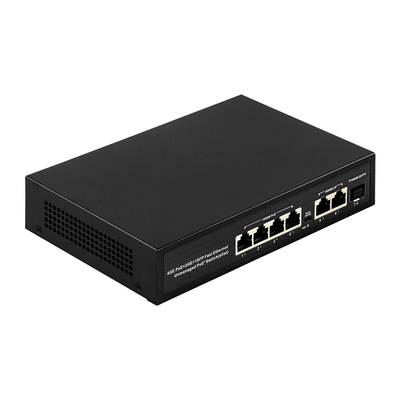 6 puertos Comutador POE de 48V con 1000Mbps Puertos IEEE 802.3 con conexión Ethernet Apto para cámara IP POE