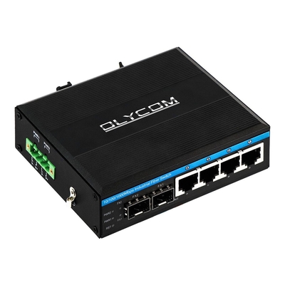10/100/1000mbps Gigabit manejado POE con 2 SFP slot din rail conmutador Ethernet