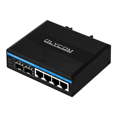 10/100/1000mbps Gigabit manejado POE con 2 SFP slot din rail conmutador Ethernet