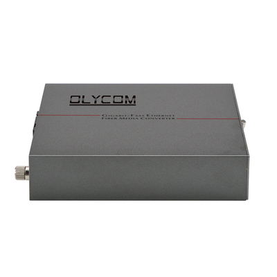 Convertidor de medios PoE Ethernet rápido Fibra de modo único de 30W Ingreso no administrado de presupuesto DC48V