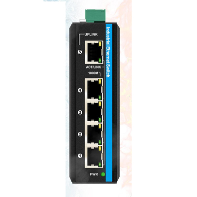 5 puertos Gigabit WEB Conmutador administrado 100/1000M Soporte para conmutadores de red RSTP 802.1Q