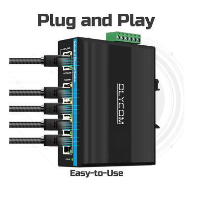 Switch Gigabit WEB gestionado de 5 puertos 100/1000M, switch de red RSTP 802.1Q, clasificación IP40