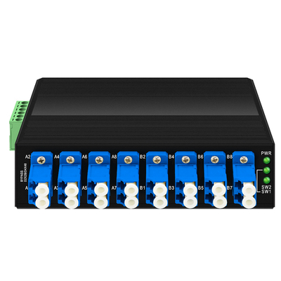 Unidad de derivación óptica OM-FBS-44-SLC Conector LC de modo único 12V 24V 48V Din montado