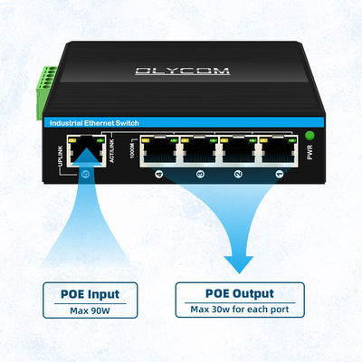 802.3bt PoE++ Gigabit Extensión PoE exterior de 1 a 4 puertos Extensión PoE industrial para cámara IP CCTV