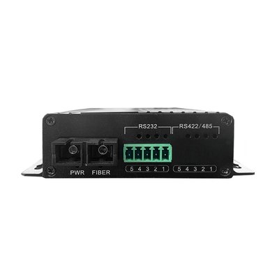 Industrial DIN-Rail RS485 RS422 RS485 Datos de serie a convertidor de fibra Modem de fibra óptica