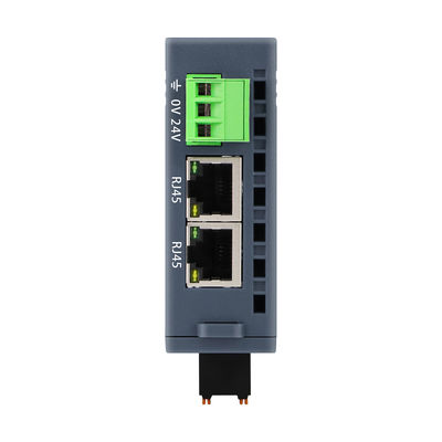 Modbus TCP/IP Módulo de E/Slave 24VDC 2 RJ45 16 Puerto DI DO Din Rail NPN Conexión PNP