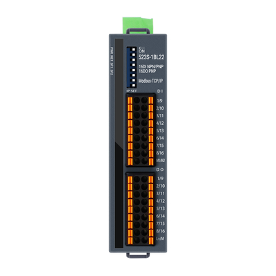TCP/IP Modbus I/O Slave Module NPN y PNP soportados 16 puertos DI DO DIN montado
