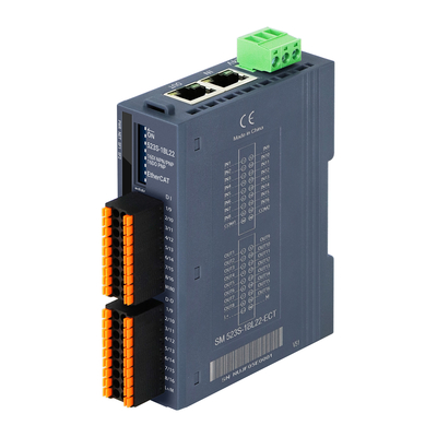 Modulo de E/S Din Rail 100Mbit/s 2 Protocolo RJ45 EtherCAT PAL Sistema de E/S 16DI 16DO Salida PNP