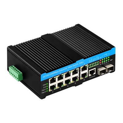 Interruptor PoE Gigabit Ethernet L2 de 8 puertos gestionado con entrada DC48V y grado de protección IP40