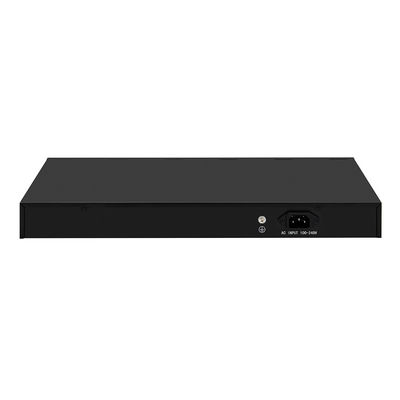 24 puertos 10G L3 Conmutador de fibra administrado con 8 Gigabit Combo SFP/RJ45 1U Rack 220V Entrada de CA