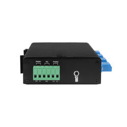 2*2B Interruptor de derivación óptica industrial LC/SC Conector SM/MM DC24/48V Entrada