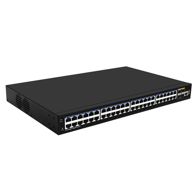 48 puertos Gigabit L3 Switch de red gestionado con conexiones de fibra 10G Basado en Realtek