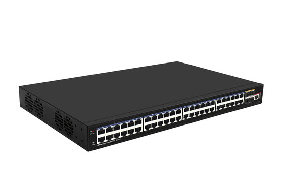 48 puertos 10G Poe Switch L3 Switches Ethernet administrados con puertos Poe de 48 * gigabit + 4 * 10G Sfp + puertos