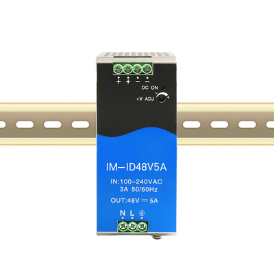 Olycom Industrial 240W Fuente de alimentación Din Rail DC48V Salida 5A DC ajustable