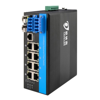 D2*2B Interruptor de derivación por fibra industrial LC Conector SM MM Interruptor de derivación óptica gestionado