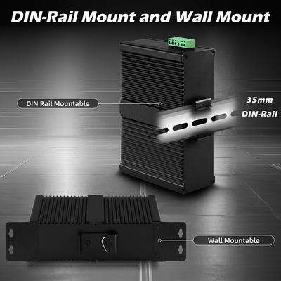 Interruptor de Ethernet industrial administrado por puertos 8RJ45+8SFP POE con 4*RS485+2*CAN BUS