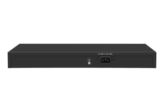 16 puertos Gigabit Ethernet Switch Af/at Poe Switch AC 100-240V Entrada de energía
