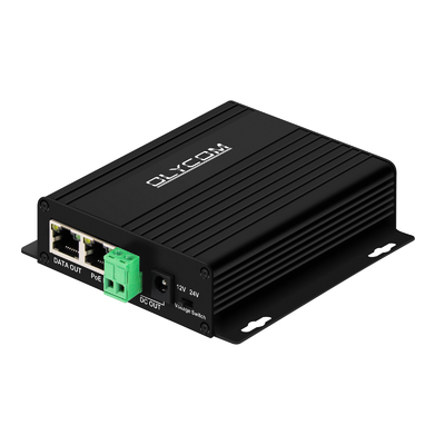 Gigabit 30W PoE Splitter DC12V DC24V Pared de salida montada a 100 metros de distancia PoE