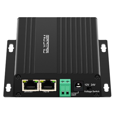 Gigabit 30W PoE Splitter DC12V DC24V Pared de salida montada a 100 metros de distancia PoE