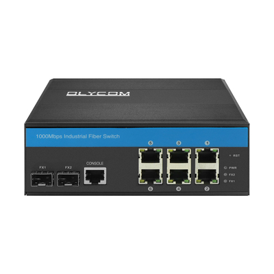 Interruptor de red de 8 puertos Gigabit L2 administrado por Vitesse Chipset Din con 2SFP+6RJ45