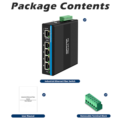 Interruptor de 5 puertos Gigabit E-Mard Certificado Interruptor Ethernet Industrial