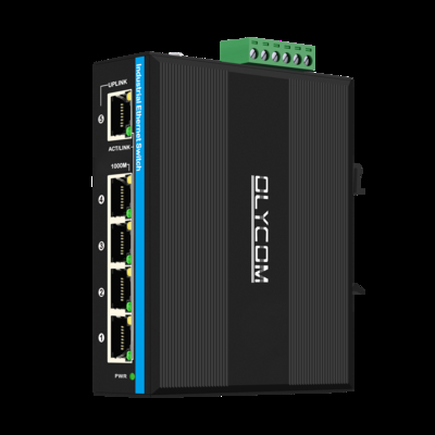 5 puertos con interruptor gigabit Industrial PoE Extender 1*poe en puertos de soporte 30w/60w/90w+4*poe puertos de salida