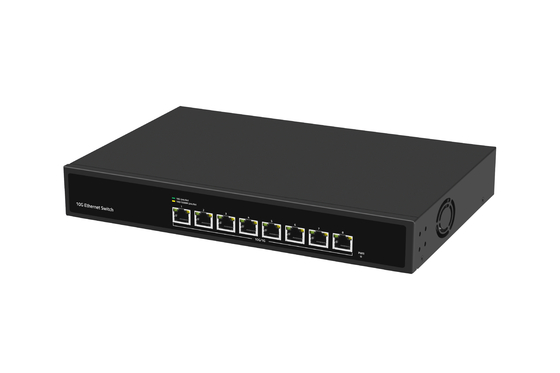 8 puertos 10G Ethernet Switch 8*10G puertos Ethernet soporte 100/1000M/2500M/5G/10G