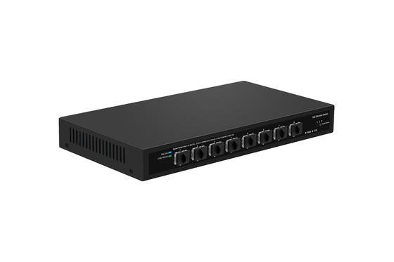 10G SFP+ Fibra de cambio 8*10G SFP+ Puertos de fibra de soporte 1.25G/2.5G/10G