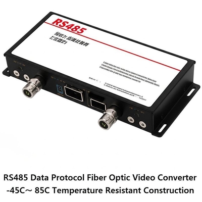 Transformador de vídeo de fibra óptica de protocolo de datos RS485 -45C  85C Construcción resistente a la temperatura