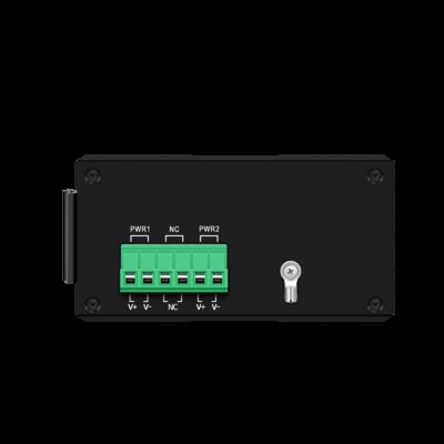 Conmutador Poe Solar de 6 puertos, entrada de DC12-48V, interruptor Ethernet Industrial de 120w para energía solar/tronco/sistema VoIP/sistema de seguridad CCTV