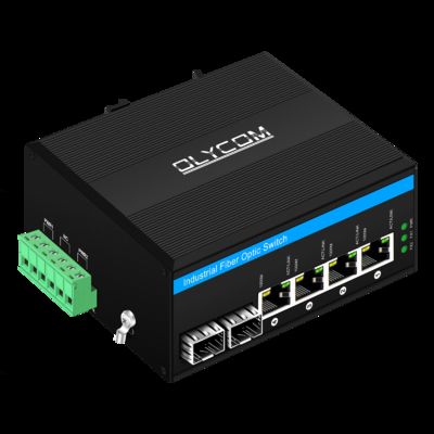 Conmutador Poe Solar de 6 puertos, entrada de DC12-48V, interruptor Ethernet Industrial de 120w para energía solar/tronco/sistema VoIP/sistema de seguridad CCTV