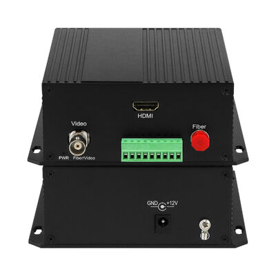 HDMI Video Fiber Converter 1080P Bidi RS422 Singlemode Optic Extender DC12V CE