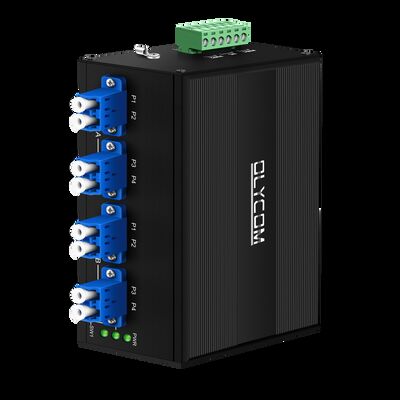 Interruptor de derivación de fibra óptica con conector LC/SC de entrada de potencia doble CA/CC y tipo de fibra SM/MM para una alta fiabilidad