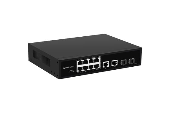 8 puertos 120W Gigabit POE Switch con POE Watchdog para la red de fibra empresarial